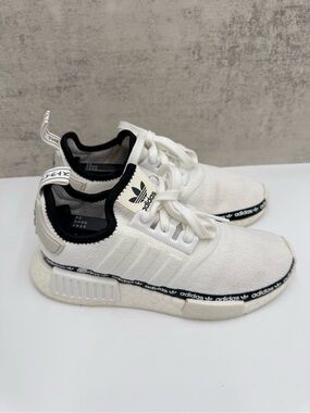 adidas NMD_R1 Boost Sneakers | White/Black | Women’s Size 7